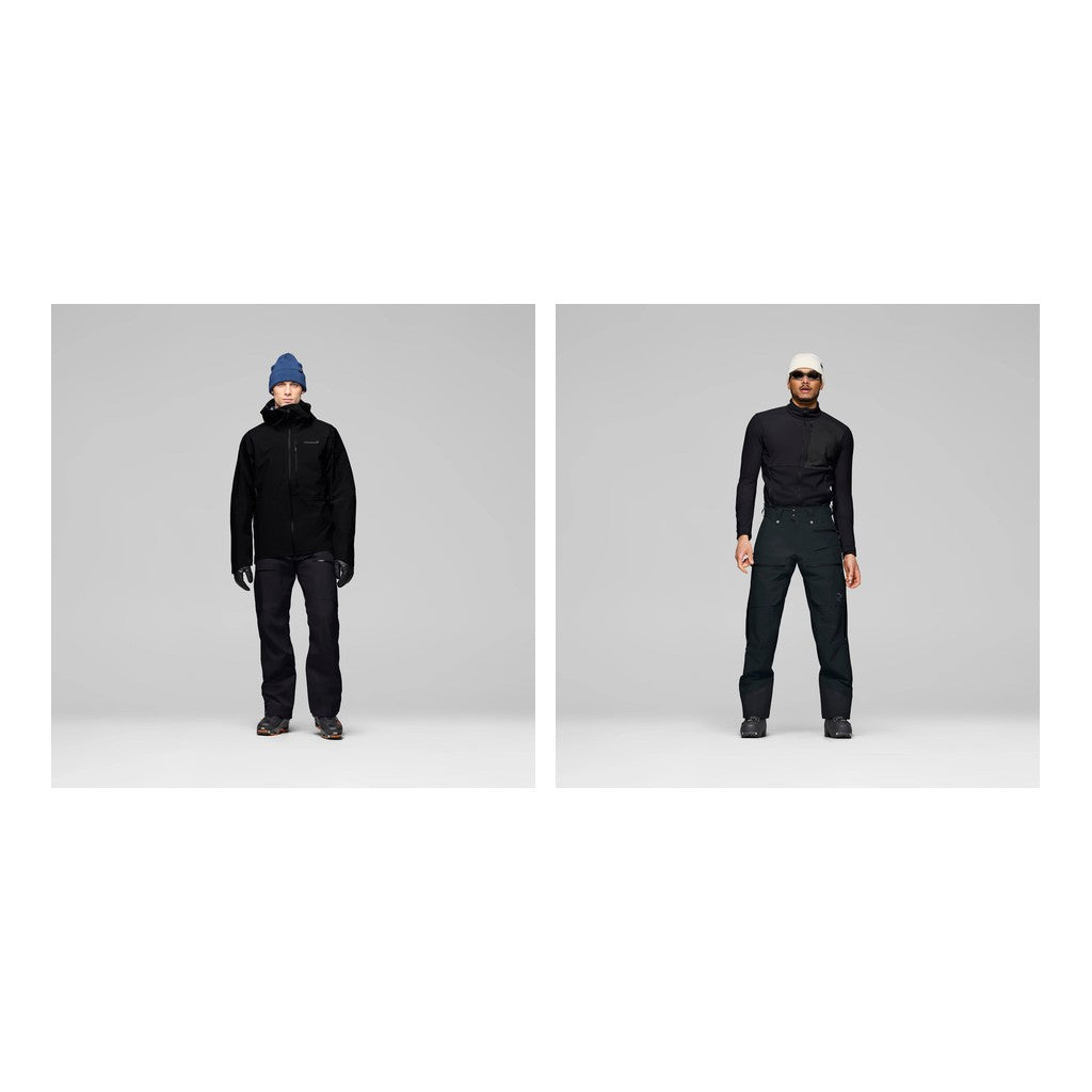 Norrona Lofoten Gore-Tex Jacket Mens 2027 with Lofoten Pants Package (Caviar Black)