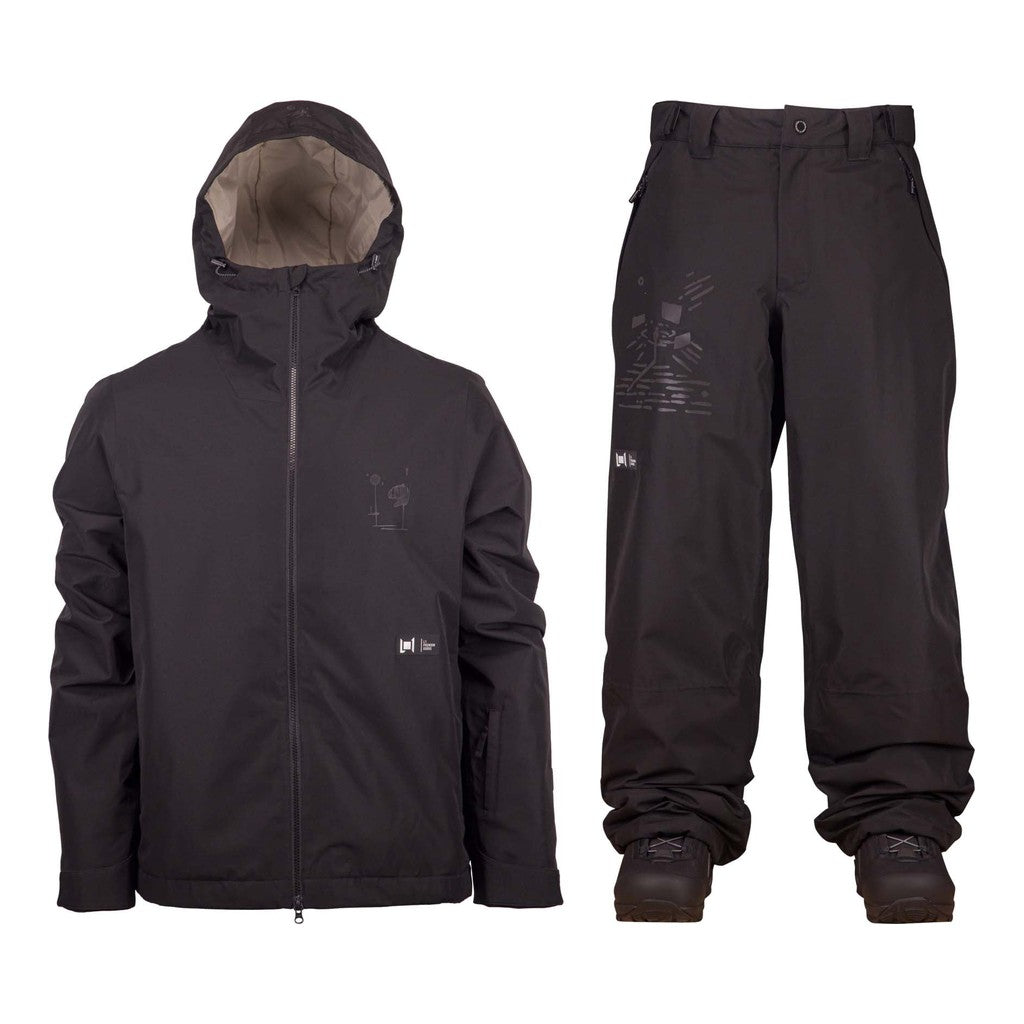 L1 Chroma Mens Jacket 2027 with Chroma Pants Package (Black DWxFFF)