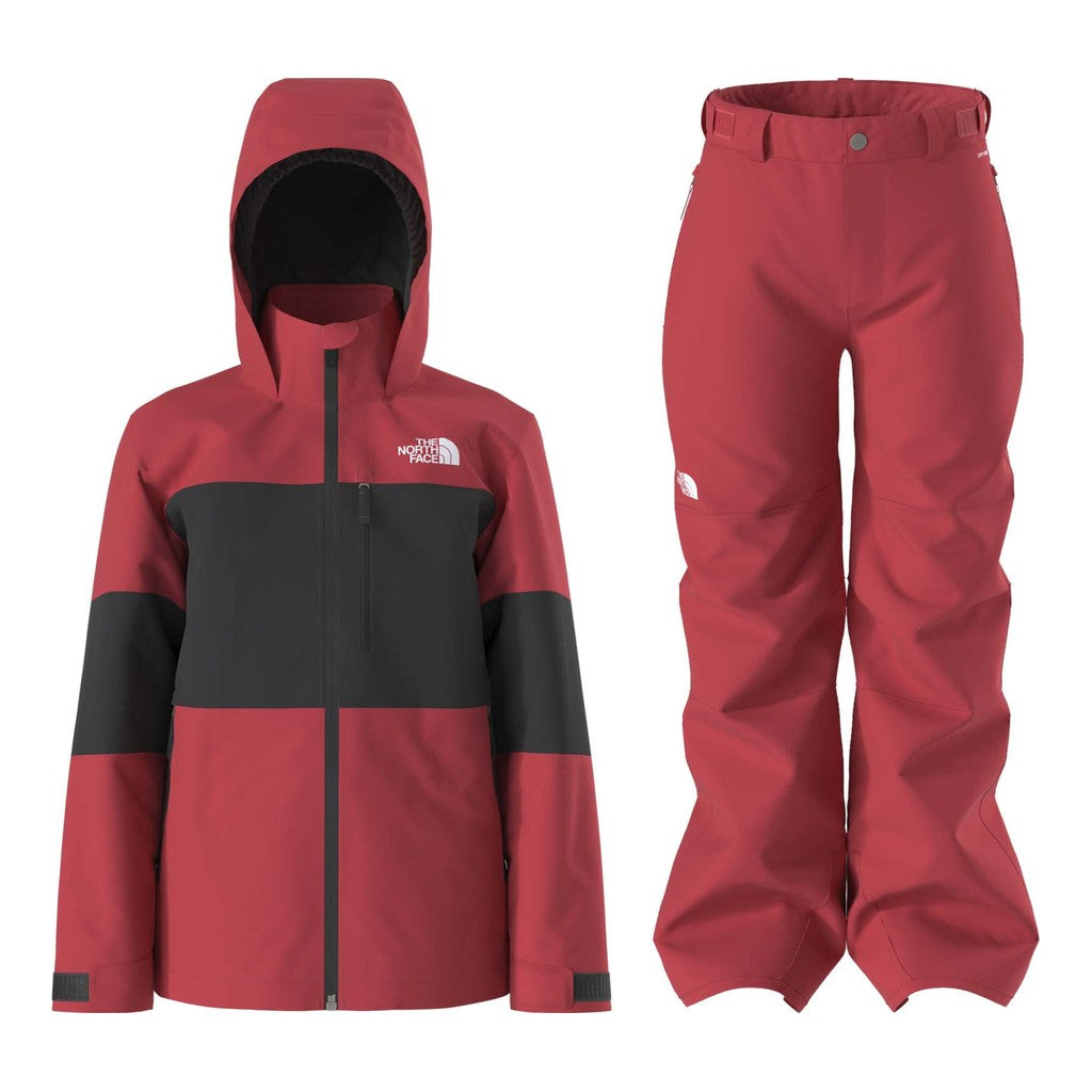 North Face Freedom Insulated Jacket Boys 2027 with Freedom Pants Package (Elevation Red)