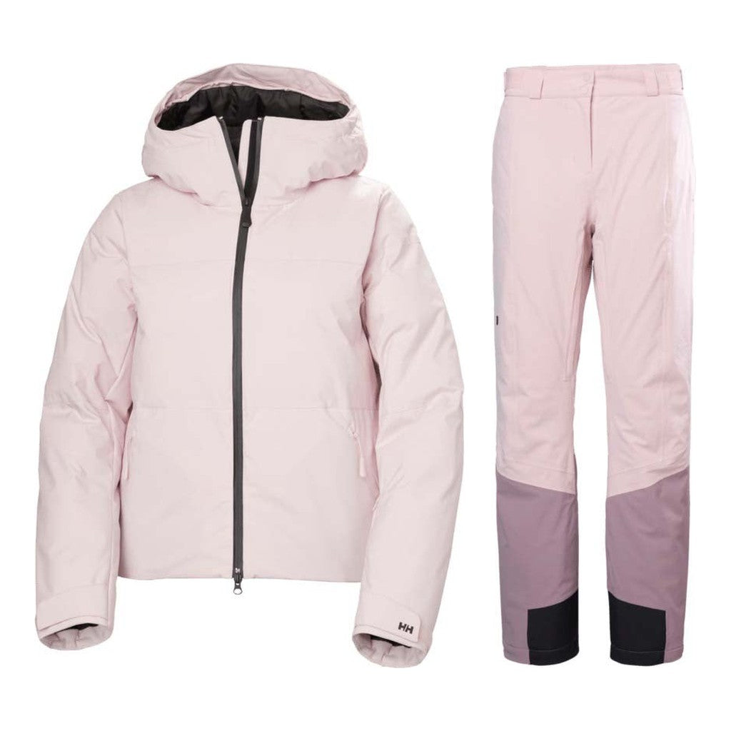 Helly Hansen W Nora Short Puffy Jacket Womens 2027 with W Alphelia Ins Pants Package (Pinkshake)