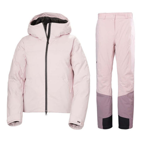 Helly Hansen W Nora Short Puffy Jacket Womens 2027 with W Alphelia Ins Pants Package (Pinkshake)