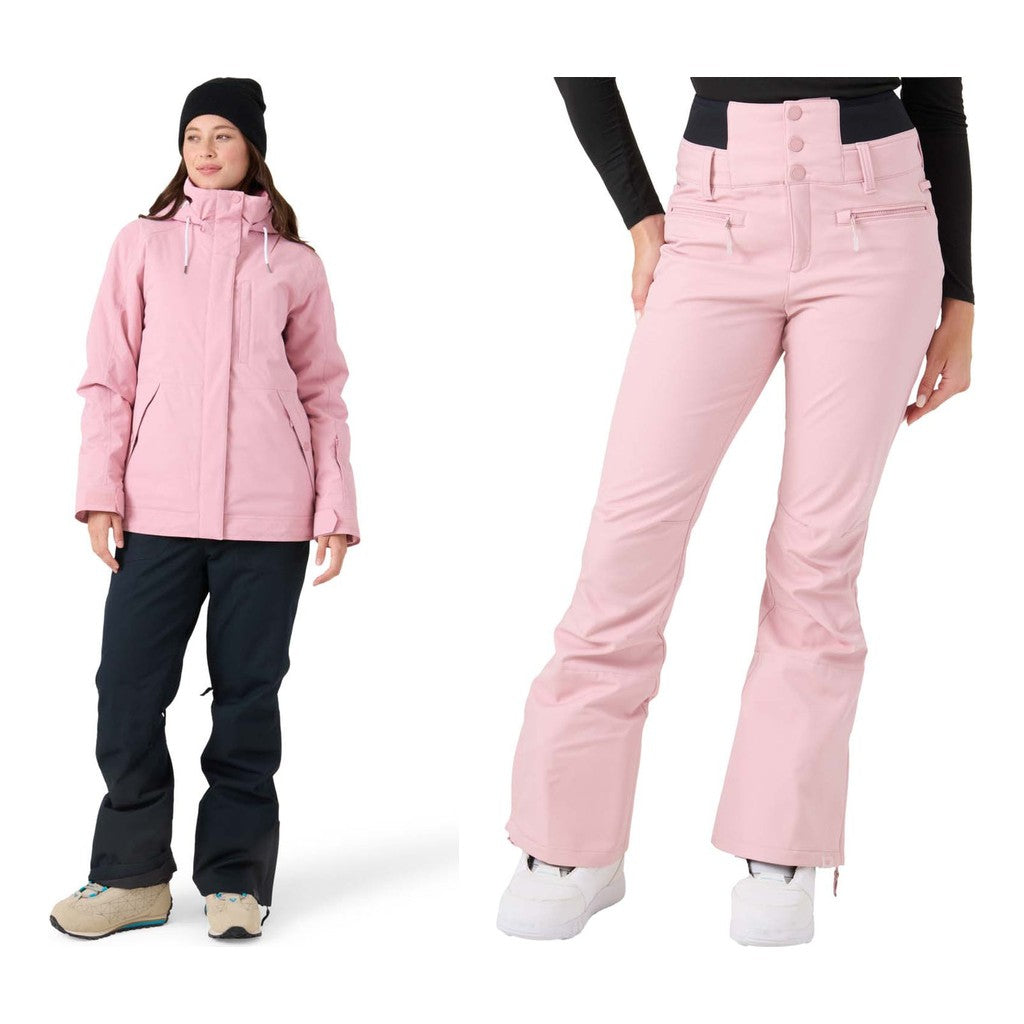 Roxy Billie Womens Jacket 2027 with Rising High Pants Package (Zephyr)