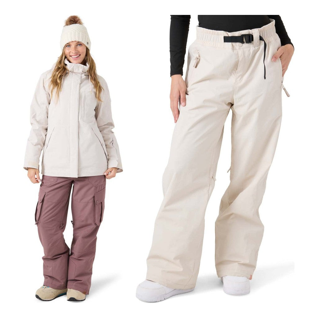 Roxy Billie Womens Jacket 2027 with Bleeker Pants Package (Moonbeam)