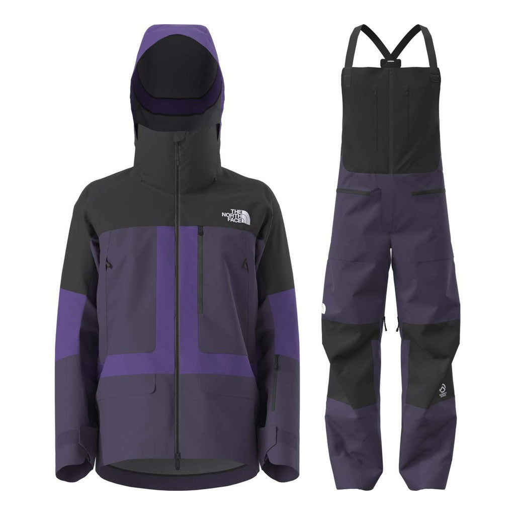 North Face Summit Verbier GTX Jacket Mens 2027 with Summit Verbier GTX Bibs Package (Peak Purple)