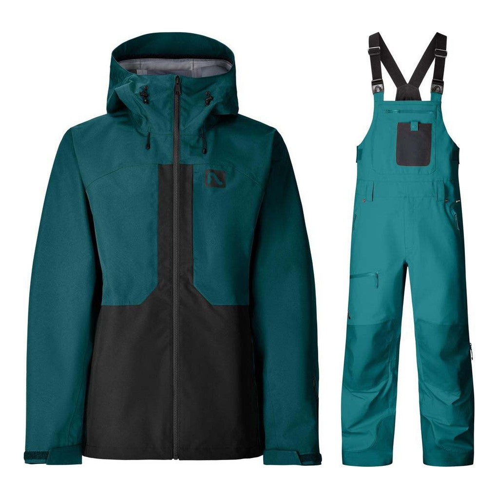 Flylow Knight Mens Jacket 2027 with Baker Bibs Package (Ponderosa Pine)