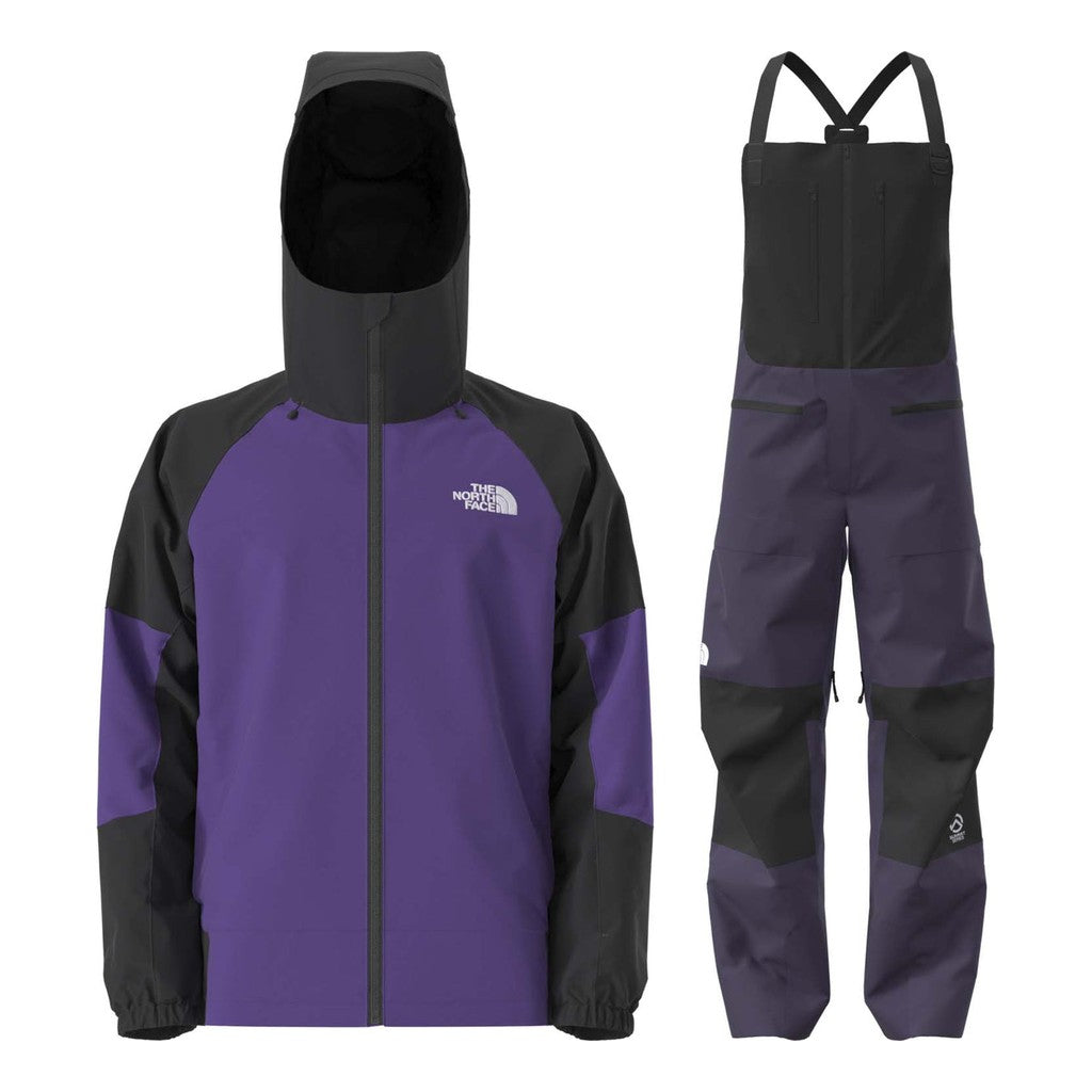 North Face Slider Jacket Mens 2027 with Summit Verbier GTX Bibs Package (Peak Purple)