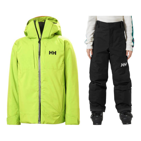Helly Hansen Jr Alpha Jacket Kids 2027 with Legendary Pants Package (Luminous Green)