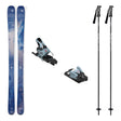 Blizzard Black Pearl 88 Skis 2027 with Salomon Strive 12 Bindings Womens Ski Package (Iced Aqua) - Iced Aqua