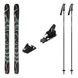 Salomon QST 100 Skis 2027 with Strive 14 Bindings Ski Package - Black