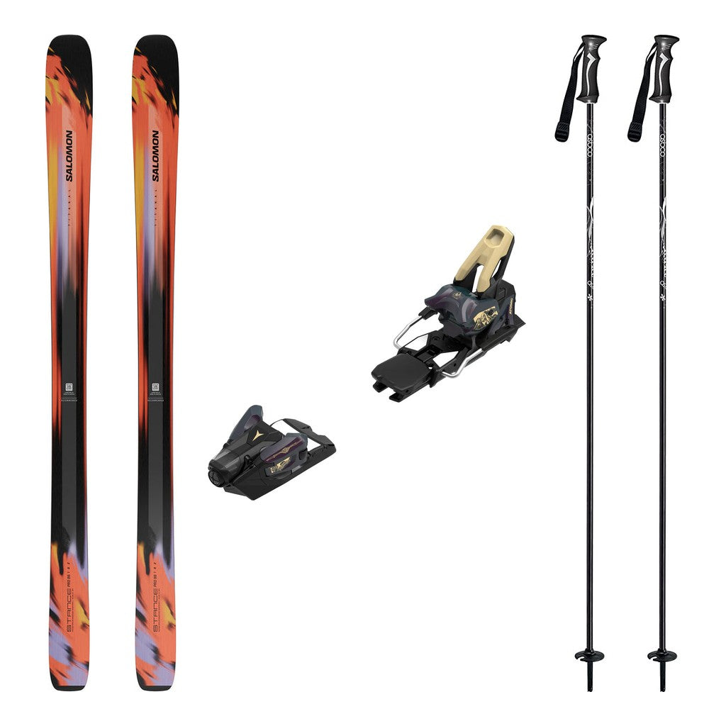 Salomon Stance Pro 96 Skis 2027 with Strive 14 Bindings Ski Package - Bent Chetler