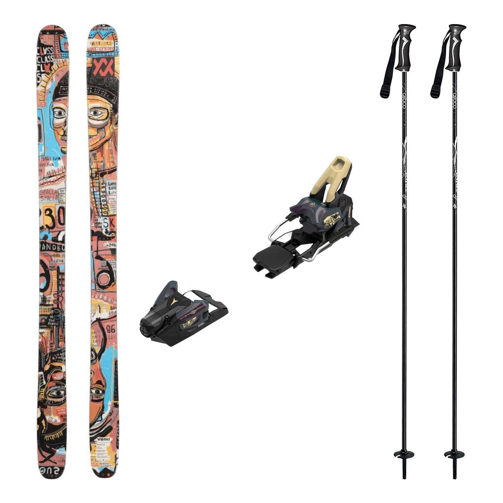 Volkl Revolt 104 Skis 2027 with Strive 14 Bindings Ski Package - Bent Chetler