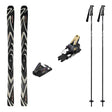 Salomon QST 94 Skis 2027 with Strive 14 Bindings Ski Package (Black/Almond Milk) - Bent Chetler