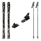 Salomon QST 94 Skis 2027 with Strive 14 Bindings Ski Package (Black/Almond Milk) - Black