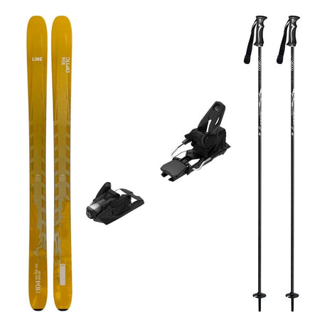 Line Optic 104 Skis 2027 with Strive 14 Bindings Ski Package - Black