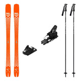 Blackcrows Mirus Cor Adult Skis 2027 with Strive 14 Bindings Ski Package - Black