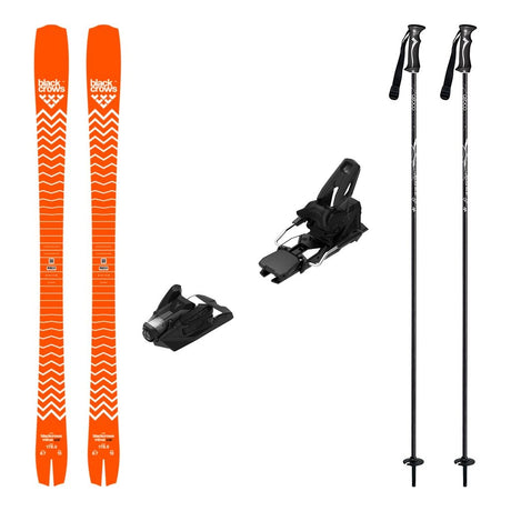 Blackcrows Mirus Cor Adult Skis 2027 with Strive 14 Bindings Ski Package - Black