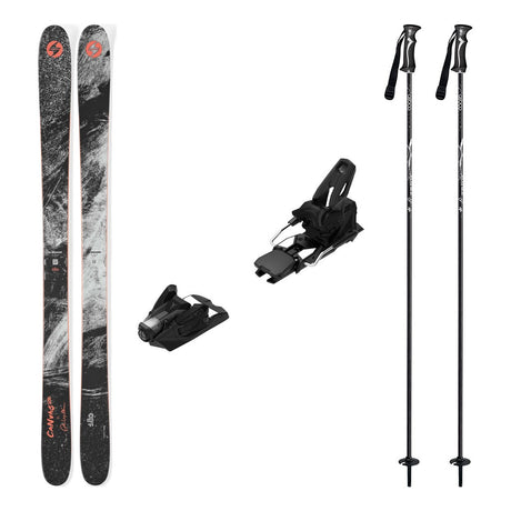 Blizzard Canvas 100 Mens Skis 2027 with Strive 14 Bindings Ski Package - Black