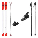 DPS Pisteworks 89 Mens Skis 2027 with Strive 14 Bindings Ski Package - Black