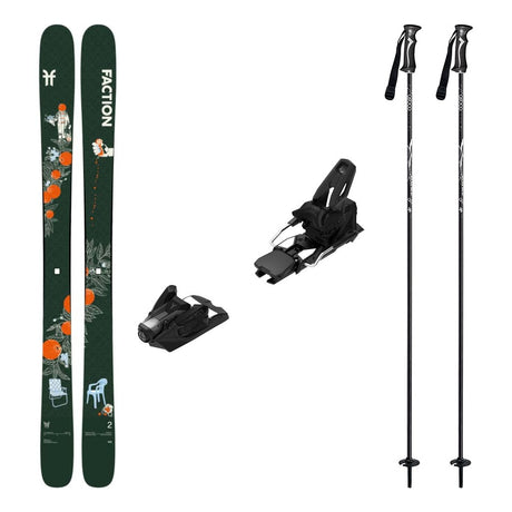Faction Prodigy 2 Capsule Adult Skis 2027 with Strive 14 Bindings Ski Package - Black