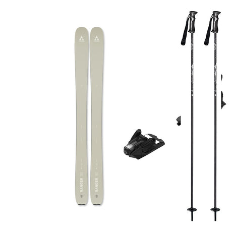 Fischer Ranger 102 Mens Skis 2027 with Strive 14 Bindings Ski Package - Black