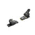 Attack 14 MN Hybrid-Two black ski bindings on a white background