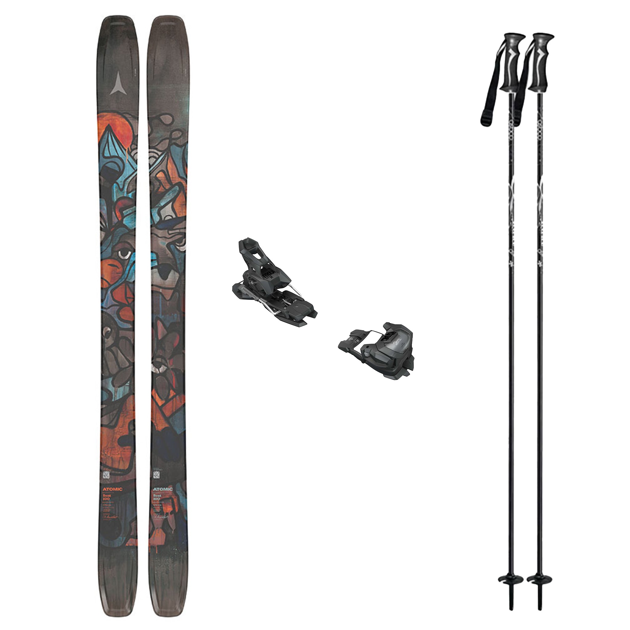 Atomic Bent 100 Skis 2026 with Tyrolia Attack 14 Bindings Ski