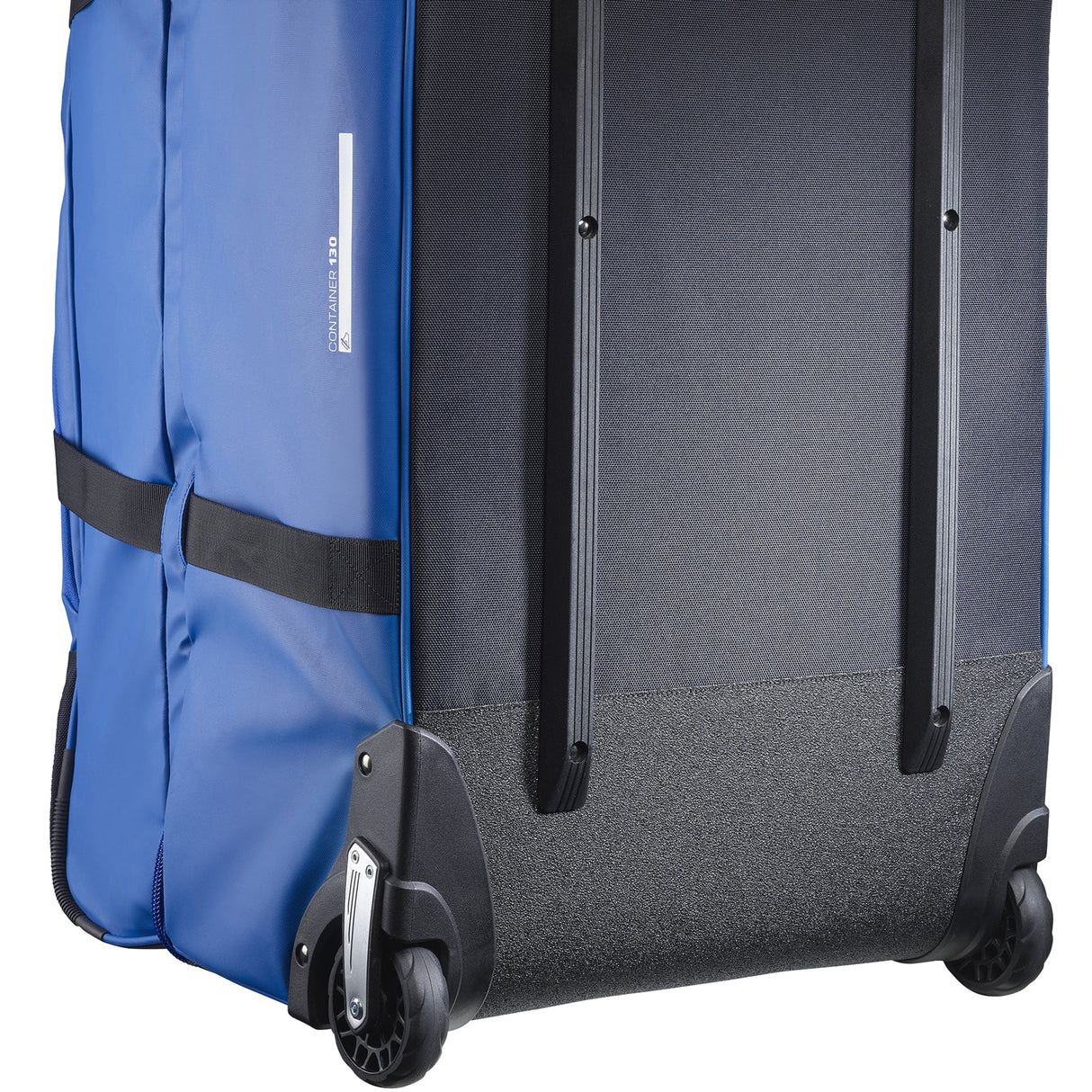container130- Blue ski/ snowboard luggage bag on a white background