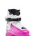 CX 1.0-White and pink ski boot with black accents on a white background