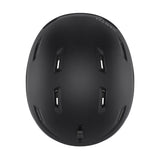 DescendMIPSRoundContour-Black helmet with a visible brand logo on a white background