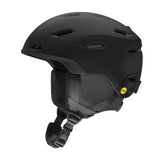 DescendMIPSRoundContour-Black helmet with a visible brand logo on a white background