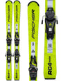 Fischer RC4 Race Jr.- Kids skis on a white background