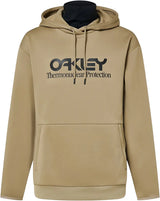 Rider Long 2.0 Hoodie-Beige hoodie with Oakley logo on a white background