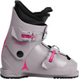 HawxKids2-Gray ski boot with pink accents and Hawx branding on a white background