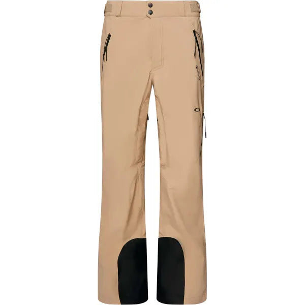Unbound Gore-Tex Shell Pant 2.0-Beige snow pants with black accents on a white background