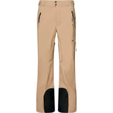 Unbound Gore-Tex Shell Pant 2.0-Beige snow pants with black accents on a white background