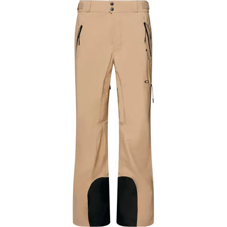 Unbound Gore-Tex Shell Pant 2.0-Beige snow pants with black accents on a white background