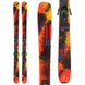 Reckoner92-Colorful skis with bindings on a white background
