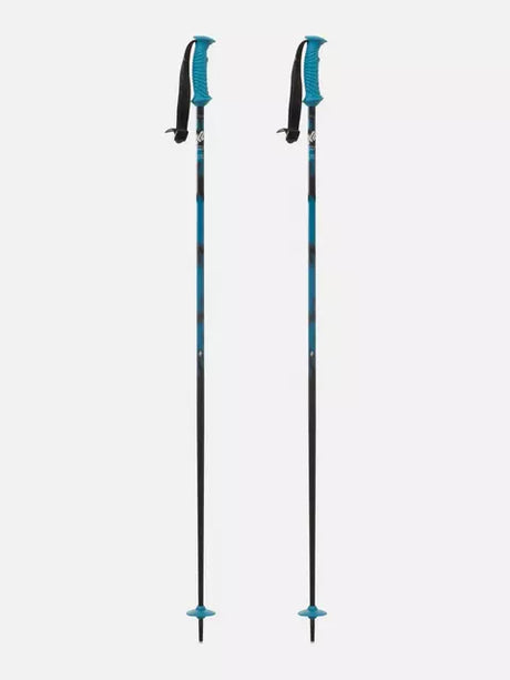 StylePole- Two blue and black ski poles on a white background