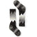 Ski Light Cushion- Two kids ski socks on a white background