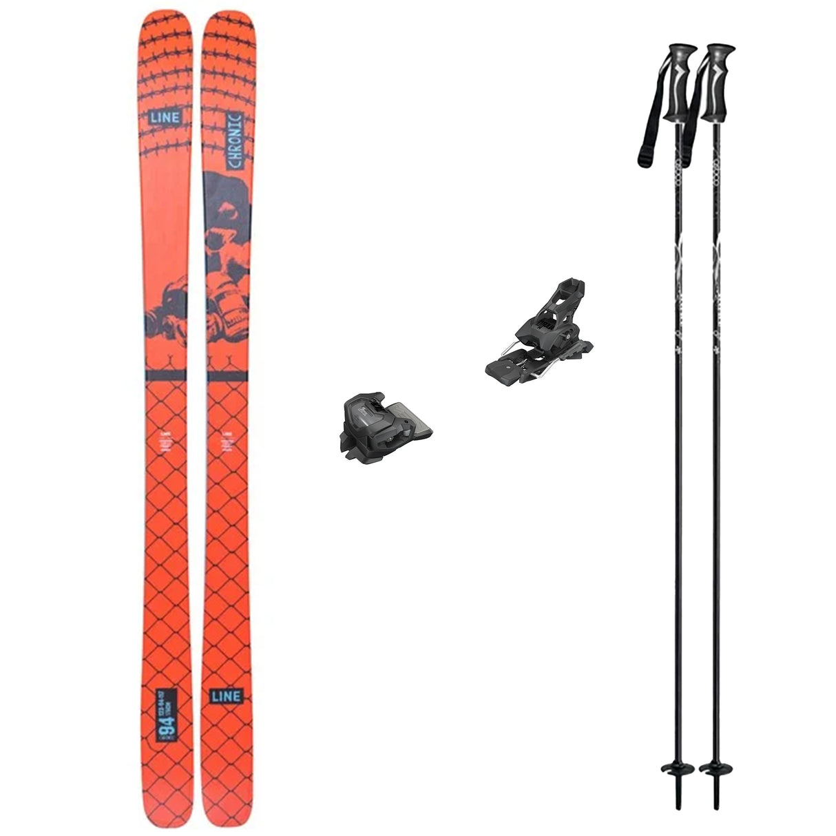 Line Chronic 94 Skis 2026 with Tyrolia Attack 14 Bindings Ski Package