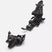 Kingpin MWerks 12-Two black ski bindings on a white background