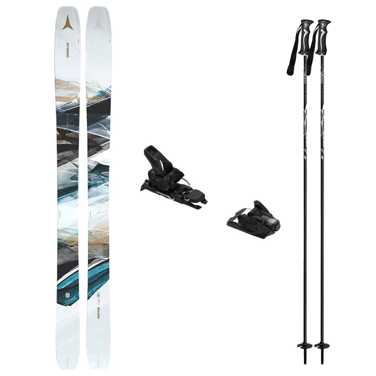 Atomic Maven 103CTI Skis 2025 with Atomic Strive 12 Bindings Ski Package