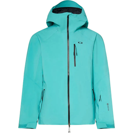 Unbound Gore-Tex Shell Jacket 2.0-Turquoise jacket with a brand logo on a white background