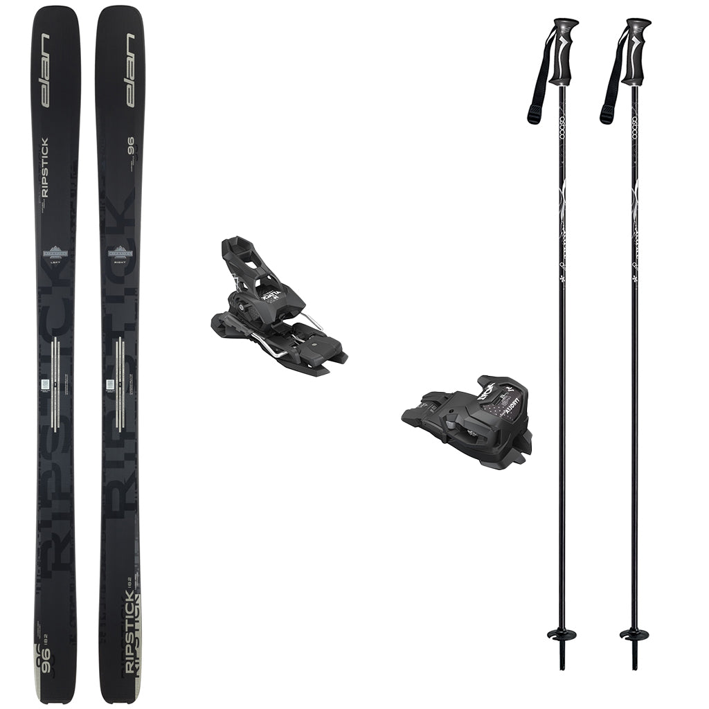 Elan Ripstick 96 Black Edition Skis 2026 with Tyrolia Attack 14 Bindings Ski Package - Bundle