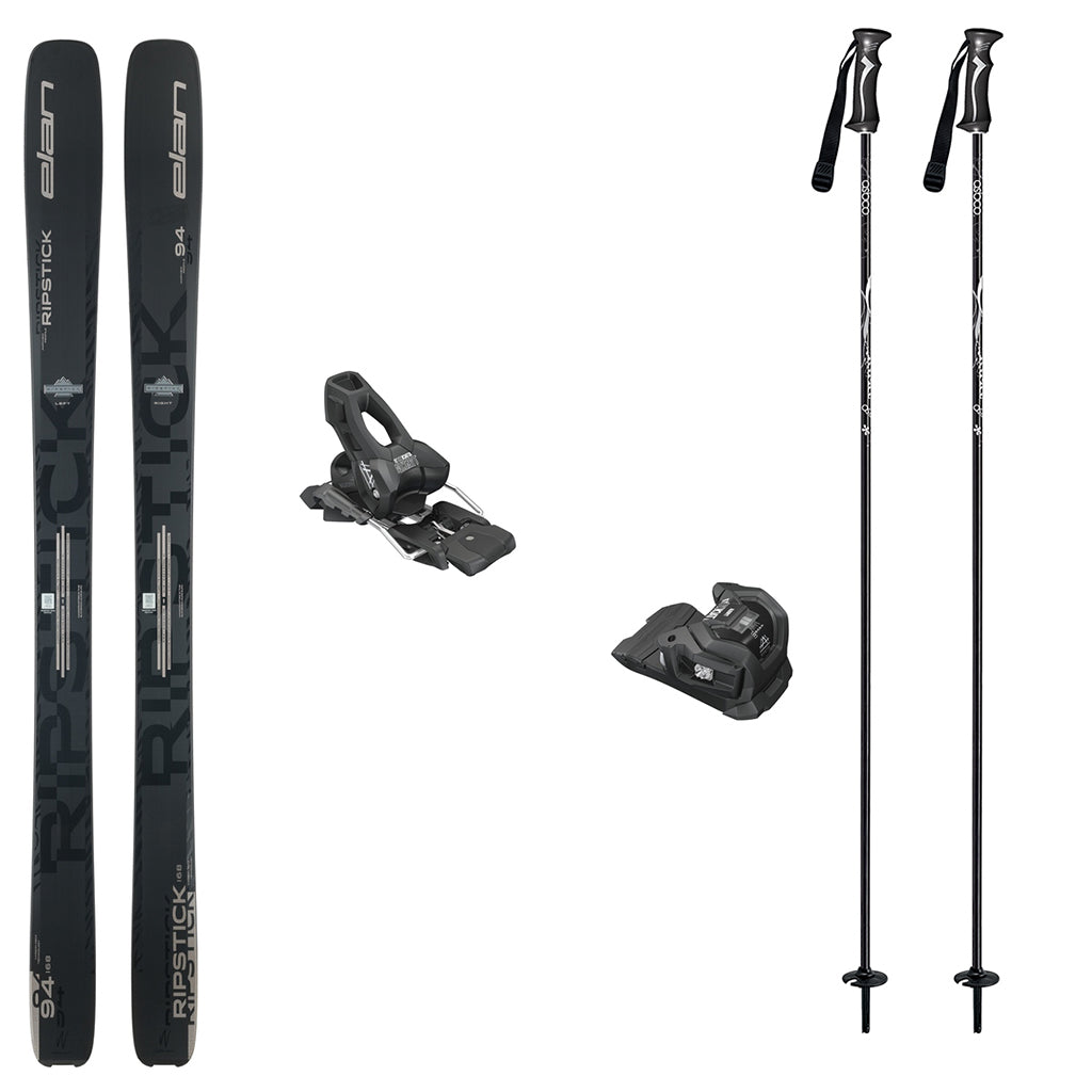 Elan Ripstick 94 Black Edition Skis 2026 with Tyrolia Attack LYT 11 Binding Womens Ski Package