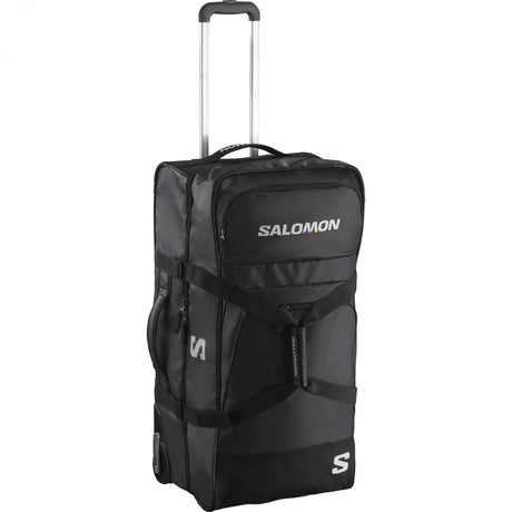 container-100- Black ski/ snowboard lugagge bag on a white background