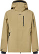 Sub Temp RC Gore-Tex Jacket 2.0-Beige winter jacket with black zippers on a white background