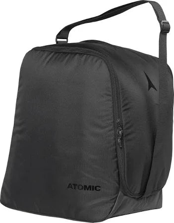 Boot Bag-A black Atomic branded boot bag designed for ski or snowboard storage.