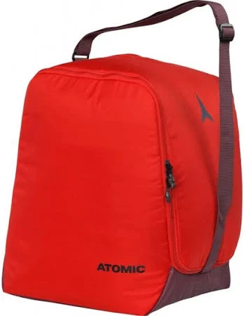 Boot Bag-A red Atomic branded boot bag designed for ski or snowboard storage.