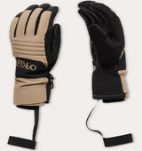 B1B Glove-Pair of beige and black gloves on a light gray background